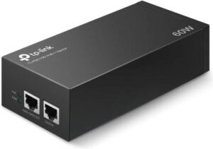 TP-Link TL-PoE170S Gigabit PoE Injector | Supplies up to 60W (PoE++) | Plug & Play | Desktop/Wall-Mount | Distance Up to 328 ft. | UL Certified, Black