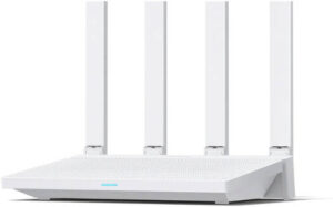 Xiaomi AX3000T Router, Full-Speed Wi-Fi 6, 2.4GHz and 5GHz Bands, 4 High-Gain Antennas, NFC One-Touch Connection, Natural Heat Dissipation, 12nm Dual-Core 1.3GHz Processor, White | AX3000T