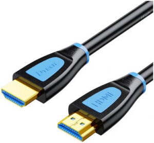 DTECH DT-H008FX HDMI Cable, 4K 60Hz Resolution, 48Gbps High Speed Data Transfer Rate, 24K Gold Plated Interface, Aluminum Shield, Copper Core Conductors, 10 Meters, Blue/Black | DT-H008FX