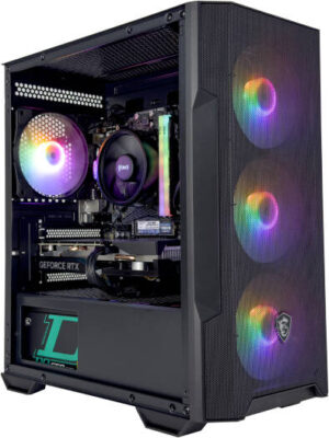 BlazeCore Gaming PC - AMD Ryzen 7 8700F 8 Cores 16 Threads, NVIDIA RTX 5060 Ti 8GB, 16GB DDR5 RAM 5600MHz, 1TB SSD Gen 4, 650W 80 PLUS PSU, Tower CPU Cooler