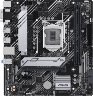 Asus Prime H510M-A R2.0, LGA 1200, M-ATX Motherboard, PCIe 4.0, 32Gbps M.2 slot, DisplayPort/ HDMI™/VGA, USB 3.2 Gen 1 ports, SATA 6 Gbps, AURA SYNC, Armoury Crate, Q-LED Core | 90MB1FP0-M0EAY0