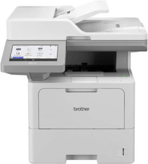 Brother MFC-L6910DN Mono Laser Printer, Print, Scan, Copy, Fax, 17.8cm Color Touchscreen Control Panel, Up to 50/52 PPM Print Speed, Up to 1,200 x 1,200 DPI Print Resolution, White | MFC-L6910DN