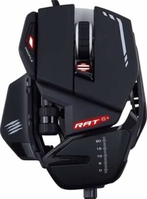 MadCatz R.A.T. 6+ Optical Gaming Mouse - Black | MR04DCINBL000-0