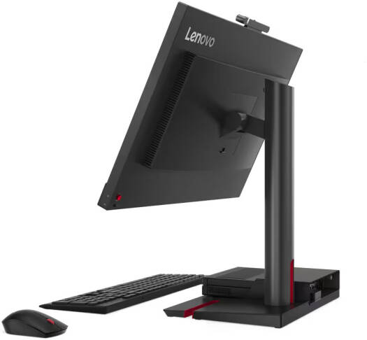 Lenovo ThinkCentre TIO Flex 24v, 24" IPS Display, Full HD Resolution, 60Hz Refresh Rate, 4ms (Extreme Mode) Response Time, Integrated Microphone, Eyesafe Display, Low Blue Light, Black | 12BNMAT3EU - Image 6