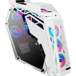 WJCoolMan Star Plus Special Edition 8 Fans ARGB Gaming Case - White | WJCOOLMAN-STARPLUS-WH-8F