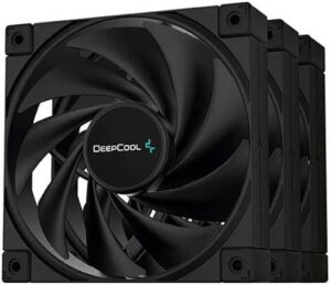Deepcool Fan FK120 3 in 1 PWM Fan, 120mm High performance, 1850RPM Fan Speed, Elite Cooling, 68.99 CFM Airflow, Super Silent, 3 Pack, Black | R-FK120-BKNPF3-G-1