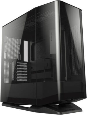 Cougar FV270 Mid Tower Computer Case, 1x Pre-Installed 120mm Reversed aRGB Fan, Up to 360mm Radiator & 9x Fan Support, Type C Gen 2 x1, USB 3.0 x2, 4 Pole Headset Audio Jack, Black | 3858M60.0001