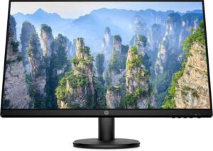 HP V27i Monitor, 27" FHD IPS Display, 60Hz Refresh Rate, 5ms (GtG) Response Time, 16 9 Aspect Ratio, 1000 1 Contrast Ratio, 1x VGA, 1x HDMI 1.4 Ports, Black | 9SV94AS#ABV