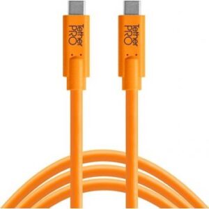 Tether Tools TetherPro USB-C to USB-C, 15' (4.6m) - Orange | CUC15-ORG