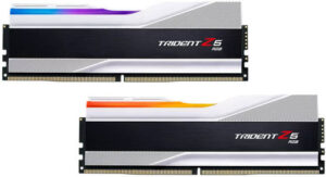G.SKILL Trident Z5 RGB 32GB (2x16GB) DDR5 Dual Channel Kit Desktop Memory, 5600MHz Tested Speed, 36-36-36-89 Latency, 1.20V, Intel XMP 3.0, Unbuffered, Non-ECC, Silver | F5-5600J3636C16GX2-TZ5RS