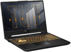 ASUS TUF A15 FA506QM-EB93 Gaming Laptop, 15.6" FHD 144Hz, AMD Ryzen 9 5900HX, 16GB RAM, 512GB SSD, 6GB NVIDIA GeForce RTX 3060, RGB Backlit ENG KB, Win 11, Gray | 90NR0606-M003Y0