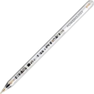 Powerology 1.5mm Tip Smart Transparent Pencil Compatible with Apple Ipad Real-Time Battery Display Palm Rejection, Multi-Tasking Mode Double Click Tilt Pressure Sensitivity, Magnetic Charging - White