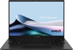 ASUS Zenbook 14 UM3406KA Laptop, 14" 3K OLED 120Hz Display, AMD Ryzen AI 7 350, 32GB RAM, 1TB SSD, AMD Radeon Graphics, English-Arabic Keyboard, Windows 11 Home, Jade Black | 90NB14U1-M009P0