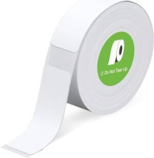 Green Lion Label Maker Tape for Thermal Printers, 40x14mm, 180 Prints, Self-Adhesive, RFID Chip, Water & Oil Resistant, Durable, One Roll Included