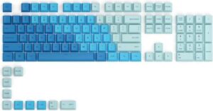Glorious GPBT Dye Sublimated Keycaps, Thick PBT Plastic 114 Keycap Set for 100% Full Size, 85% 80% TKL, 60% Compact, 75% Mechanical Keyboards, US (ANSI) Layout, Caribbean Ocean |  GLO-KC-GPBT-CO