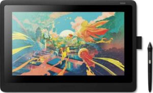 Wacom Cintiq 16 Full HD Display 15.6-inch Graphic Display with Integrated legs, FHD1920 x 1080 display with a viewing angle of 176°, 16.7 million colours & a Colour Gamut of 72% NTSC | DTK1660K0B