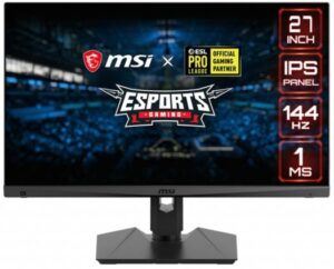 MSI Optix MAG274R 27" Gaming Monitor, Anti-Glare, 144Hz Refresh Rate, 1ms Response Time, IPS Panel Type, AMD FreeSync Premium & G-Sync Technologies, DP, HDMI, & Type-C | 9S6-3CA7BA-029