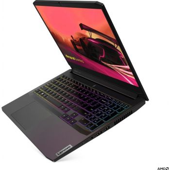 Lenovo IdeaPad Gaming 3 15ACH6 15.6" FHD IPS Laptop, AMD Ryzen 7 5800H, 16GB DDR4 Memory, 512GB SSD, NVIDIA GeForce GTX 1650 4GB, Windows 11, 4-Zone RGB Backlit - Arabic KB, Black | 82K20159AX - Image 3