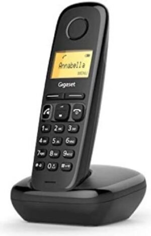 Gigaset A270 - cordless DECT phone with a large, illuminated graphic display - brilliant audio quality with HDSP technology - 200 hours standby time - phone book stores up to 80 contacts, black
