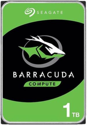 Seagate 1TB BarraCuda SATA III 3.5" Internal Hard Drive, Up to 210 MB/s Data Transfer Rate, SATA III 6Gb/s, 64 MB Cache Memory, 7200 rpm Spindle Speed, | ST1000DM010