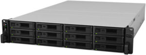 Synology RackStation RS3621RPXS 12-Bay NAS Enclosure, Intel Xeon D-1531 6-Core 2.2GHz, 8GB DDR4 RAM, 12 x 3.5"/2.5" SATA Drive Bays, 4 x RJ45 Gbt ETH, 2x USB 3.2, 2x PCIe 3.0 x8, Black | RS3621RPXS