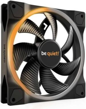 Be Quiet! Light Wings 140mm PWM aRGB Case Fans, 7 Silence-Optimized Fan Blades, Up to 95.14 CFM Airflow & 1500 RPM Fan Speed, Rifle Bearing Technology, Single Pack, Black | BL074