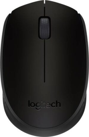 Logitech M171 Wireless Mouse, Smooth Optical Tracking, Ambidextrous Design, 2.4GHz Wireless, Black | 910-004424