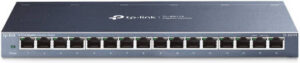 TP-Link TL-SG116 16-Port Gigabit Desktop Switch, 16 10/100/1000Mbps Auto-Negotiation RJ45 Ports, 802.1p Support and IGMP Snooping, Green Ethernet Technology, Plug And Play, Steel | TL-SG116