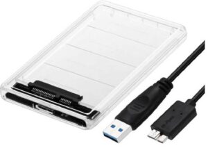 Zonixplay 2.5'' Hard Drive Enclosure, SATA 6.0 Gb/s, USB 3.0 / USB 2.0 Interface, Transfer Rate Up To 5 Gbps, For External SATA HDD or SSD | AIF2012 / X001CFHT9P