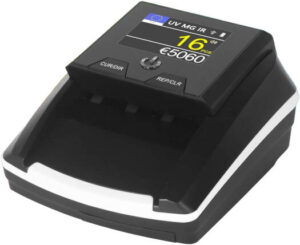 Scan Count Bank Note Detector, Currency Authentication, Supports Up To 8 Different Currencies, Ideal For High-Volume Environments