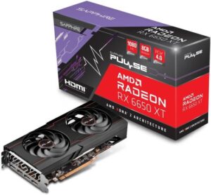 Sapphire Pulse AMD Radeon RX 6650XT Gaming Graphics Card, 8GB GDDR6 128-Bit Memory, 2635 MHz Boost Clock, 2048 Stream Processors, RDNA 2 Architecture, HDMI/3*DP Ports | 11319-03-20G