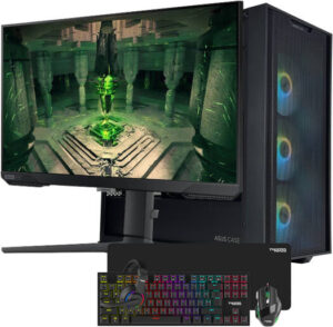 DarkStar Gaming PC - Intel Core i7-14700KF 20 Cores 28 Threads, NVIDIA RTX 5070 12GB, 32GB DDR5 RAM 6400MHz, 1TB SSD Gen 4, 750W 80 PLUS PSU, 240mm Liquid Cooler, Wi-Fi + BT