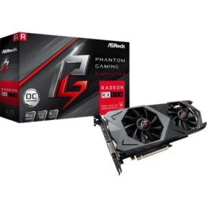 ASRock Radeon RX590 AMD Phantom Gaming X 8G OC - 8GB GDDR5, 256-bit, PCI-Express 3.0, 2 x DisplayPort, 2 x HDMI, DVI, Graphics Card | 90-GA2YZZ-00UANF