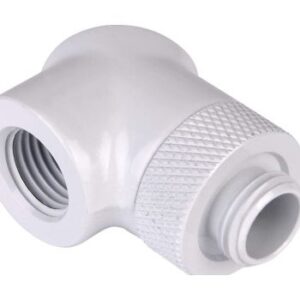 Thermaltake Pacific G1/4 90 Degree Adapter – White (2-Pack Fittings) | CL-W052-CU00WT-A