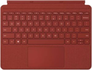 Microsoft Surface Go Signature Type Cover Keyboard, Full-Keyboard, Ultra Slim, Large Glass Trackpad, LED Backlighting, English Layout, Poppy Red | KCT-00061