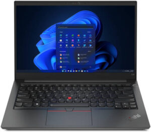 Lenovo ThinkPad E14 Gen 4 Laptop, 14" FHD 1920x1080 IPS Display, Intel Core i7-1255U 4.7GHz, 8GB RAM, 512GB SSD, NVIDIA GeForce MX550 2GB GDDR6, Non Backlit English UK KB, DOS, Black | 21E300BFGP