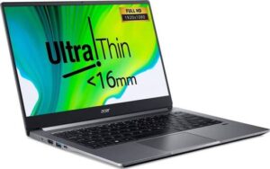 Acer Swift 3 SF314 - Intel Core i5-1035G1 1.0 Ghz, 8GB DDR4 RAM, 512GB SSD, 14″ FHD IPS, Intel HD Graphics, KYB English-Arabic Window 10 | NX.HJFEM.002