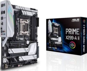 Asus Prime X299-A II Intel X-Series ATX, M.2 Heatsinks, 2066 CPU Socket, DDR4, 4-Way SLi/4-Way CrossFire | 90MB11F0-M0EAY0