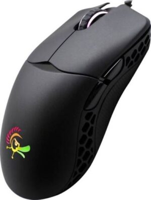 Ducky Feather USB 2.0 PixArt PMW3389DM Sensor Hauno Micro Switch Resolution	16000 1.8M Cable RGB USB Gaming Mouse Black | DMFE20O-OAAPA7B
