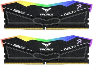 TeamGroup T-Force Delta RGB 32GB (2x16GB) DDR5 Desktop Memory Kit, 6000MHz Speed, CL38 CAS Latency, Intel XMP 3.0 & AMD EXPO, 1.25 Voltage, Unbuffered, 288 Pin, Black | FF3D532G6000HC38GDC01