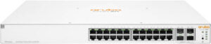 Aruba Instant On 1930 24-Port PoE+ Compliant Managed Network Switch with SFP+, 128 Gb/s Switching Capacity, 370W Power Budget, 95.23 Mpps Forwarding Rate, 800 MHz ARM Cortex-A9 CPU, White | JL684B