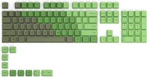 Glorious GPBT Dye Sublimated Keycaps, Thick PBT Plastic 114 Keycap Set for 100% Full Size, 85% 80% TKL, 60% Compact, 75% Mechanical Keyboards, US (ANSI) Layout, Olive | GLO-KC-GPBT-O