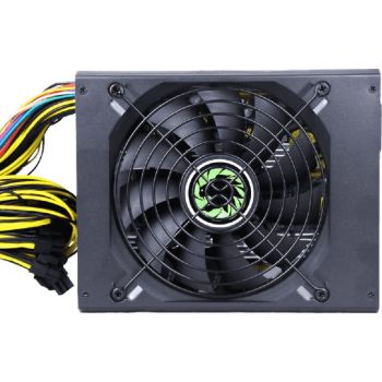 GameMax GM-1350 1350W Bitcoin Mining ATX Power Supply, 87% Efficiency, 80+ Gold, 12V Rail, 140mm Fan Support, 100V-240V, Thermal Control Technology | GM-1350 - Image 3
