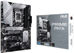 ASUS Prime Z790-P D4 ATX Motherboard, Socket Intel LGA1700, Z790 Chipset, PCIe 5.0, 128GB DDR4 Max Memory, 3x M.2 Slots, Realtek 2.5Gb Ethernet, Aura Sync, 14+1 DrMOS, USB 3.2 | 90MB1CV0-M0EAY0
