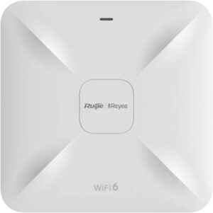 Ruijie Reyee RG-RAP2260(G) AX1800 Wi-Fi 6 Dual-band Gigabit Ceiling Mount AP, Dual Gigabit LAN Uplink Ports, Built-in Antennas, Up to 500 Client Connection, White | RG-RAP2260(G)