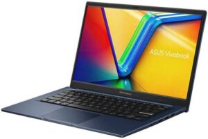 ASUS Vivobook 14 F1404ZA Laptop, 14" FHD 60Hz Display, Intel Core i7-1255U, 16GB RAM, 512GB SSD, Intel Iris Xe Graphics, English - Arabic Keyboard, Windows 11 Home, Quiet Blue | F1404ZA-NK531W