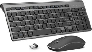 Joyaccess Wireless Keyboard and Mouse, Up to 2400 DPI Resolution, 5 Level Adjustment, Full Size keyboard, English Layout, 2.4GHz Wireless Technology, Black | JA-CB2BK