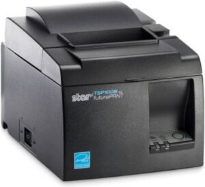 Star Micronics TSP143IIILAN Ethernet Receipt Printer, 250mm/s Print Speed, Drop-in & Print Paper Loading, Internal Power Supply, 0.053 to 0.085 Thin Paper Capability, 5V-1A USB Charging, Black |