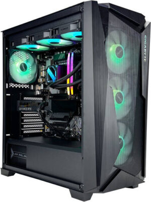 Gigabyte Gladiator Gaming PC - AMD Ryzen 7 7800X3D 8 Cores 16 Threads, NVIDIA RTX 4060 Ti 16GB, 32GB DDR5 RAM 6000MHz, 1TB SSD Gen 4, 650W PSU, 360mm Liquid Cooler, Wi-Fi + BT