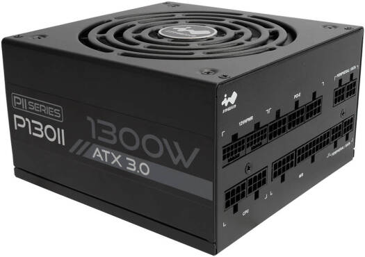 InWin P130II ATX12V V3.0 Full-Modular Power Supply, 1050W Power, 135mm FDB Fans, 80+ Platinum Efficiency, Active PFC, Zero RPM Fan Mode, SECC Material, Black | IW-PS-PII1300W - Image 3